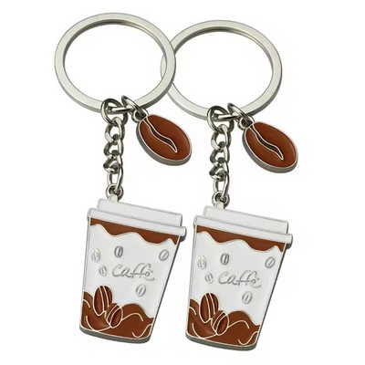 Coffee Cup Shape Keychain