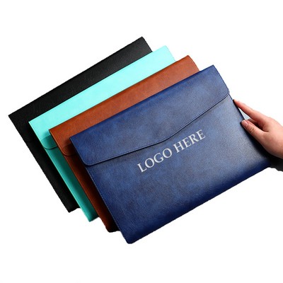 A4 PU Leather File Folder