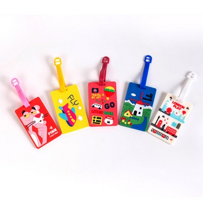 Cute PVC luggage tags