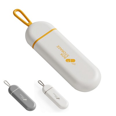 Portable Pill Organizer with Silicone Strap