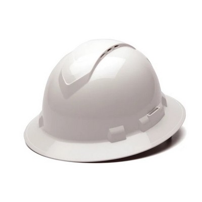 Pyramex Ridgeline Vented 4-Point Ratchet Full Brim Hard Hat