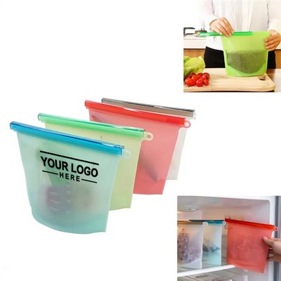 33oz Reusable Silicone Food Storage Bag - Eco-Friendly & Food Safe