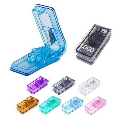 Portable Pill Splitter Case with Blade