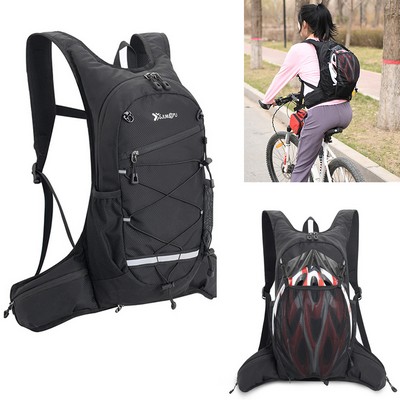 Sport Cycling Backpack w/Bicycle Helmet Holder