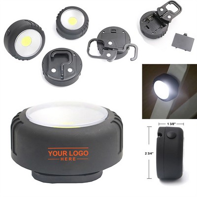 COB LED Puck Work Light with Magnetic Base & Hanging Hook