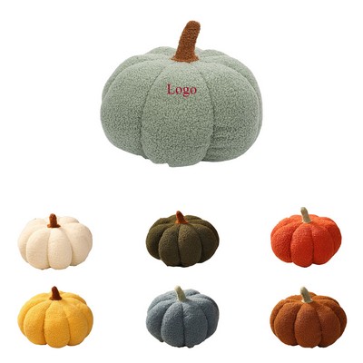 Plush Pumpkin Throw Pillow