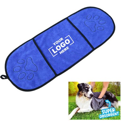 Pet Drying Towel with Hand Pockets