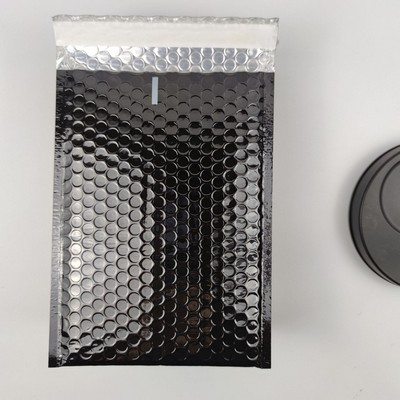 4x7 Black Aluminized Poly Bubble Mailer Self Seal Padded Envelopes for Shipping/ Packaging/ Mailing