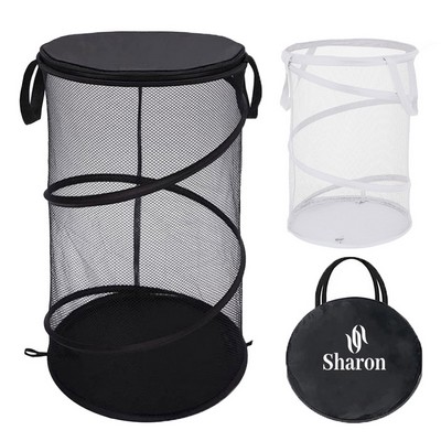 Large Collapsible Mesh Laundry Basket