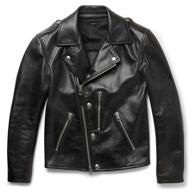 Men's Leather Biker Jacket