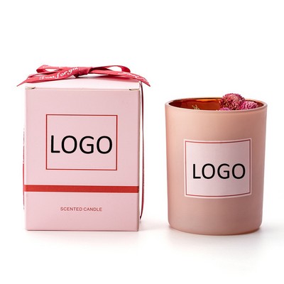 5.5oz Smokeless Scented Soy Candles w/Pink Gift Box