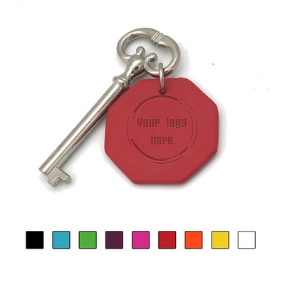 Leather Metal RFID Chip Keychain