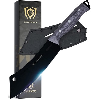 Dalstrong 8" Chef-Cleaver Hybrid Knife - Delta Wolf Series - High Carbon Steel - Camo Handle-Leather