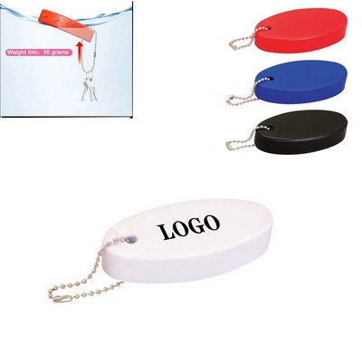 Oval Soft Floating Keychain