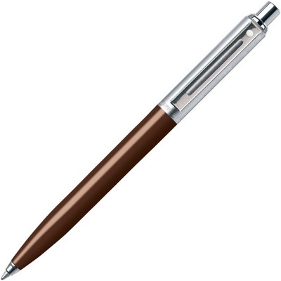 Sheaffer Sentinel Brushed Chrome Cap Ball Point Coffee Bean Barrel