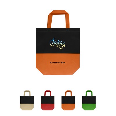 Two-Tone Laminated Non-Woven Shopping Tote