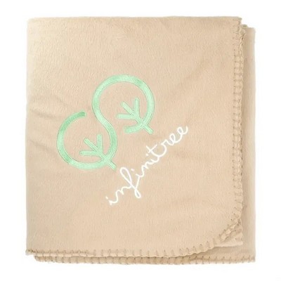 100% Recycled PET Fleece Blanket with RPET Pouch