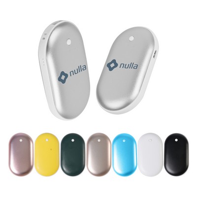 Pebble shaped Rechargeable Hand Warmer Power Bank