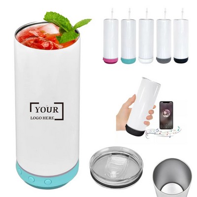 20oz Wireless Speaker Tumbler with Straw