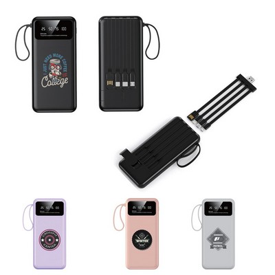 Compact LED Power Bank with Flashlight 8000mAh