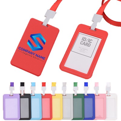 ID Card Holder With Lanyard