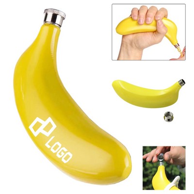 150Ml Banana Shape Stainless Steel Bottle