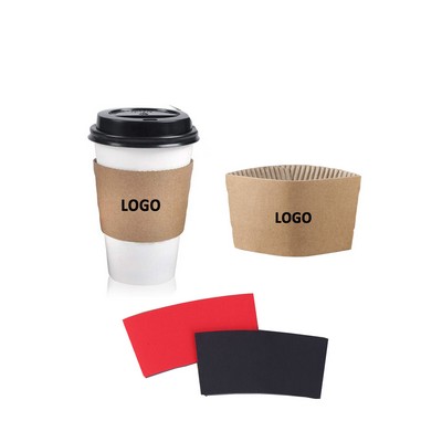 Disposable Kraft Coffee Cup Sleeves