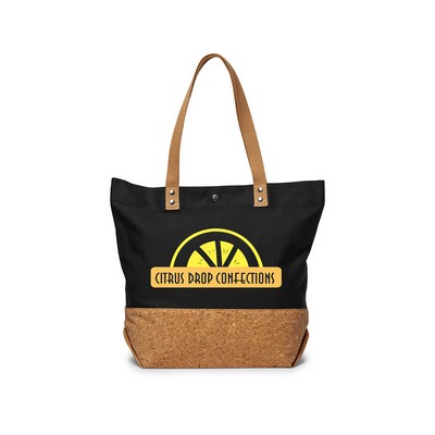 Prime Line 12oz. Canvas & Cork Shopper Tote Bag