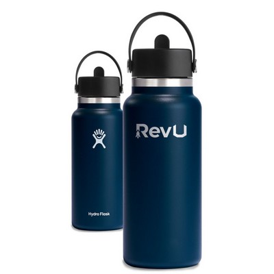 Hydro Flask Customized 32 oz. Wide Mouth with Flex Straw Cap