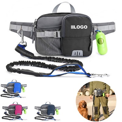 Hands Free Dog Leash With Waist Bag