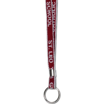 Knit-in Lanyard w/Split Ring (18"x3/8")