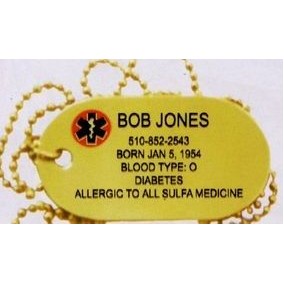 2"x1-1/8" Custom Dog Tags 26 Gauge