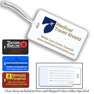 "Thunderbolt Spot" ID Slip-In Pocket Luggage Bag Tag (Spot Color)