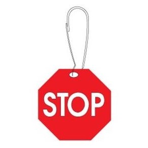 Stop Sign Zipper Pull