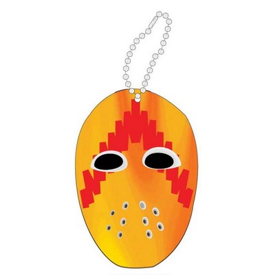 Hockey Mask Promotional Key Chain w/ Black Back (12 Square Inch)