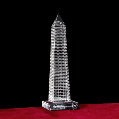 Crystal Washington Monument Sculpture (9"x3")