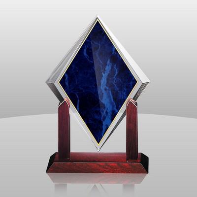 Blue Elegant Diamond Award (11"x9"x3")