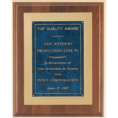 Milano Series Plaque w/ Sapphire Marble Center (12"x15")