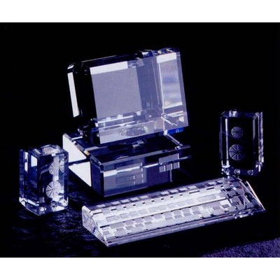 Optic Crystal Computer Figurine Set