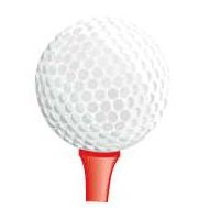 Golf Ball & Tee Lapel Pin