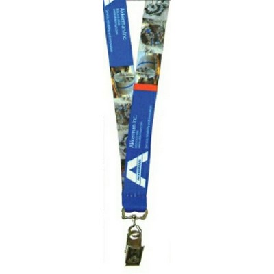 1" Wide Sublimated Lanyard