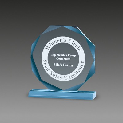 Premium Beveled Octagon Award (7"x7¾")