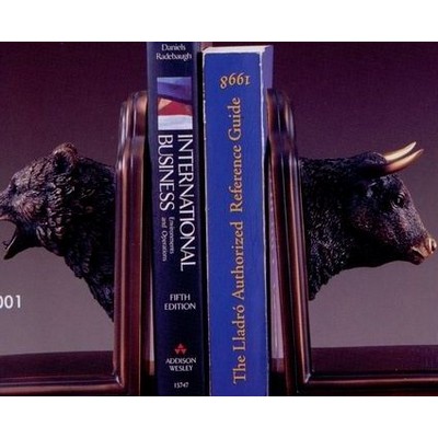 Bear & Bull Head Bookends (9"x8")