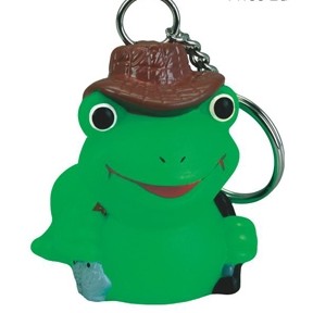 Rubber Fishing Frog Key Chain©