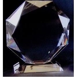 Optic Crystal Octagonal Award (8"x8")