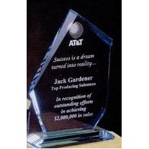 Large Jade Glass Summit Award