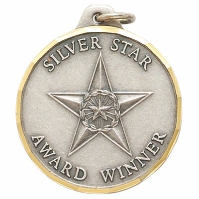 E Series Die Struck Academic Silver Star Award Winner Medal