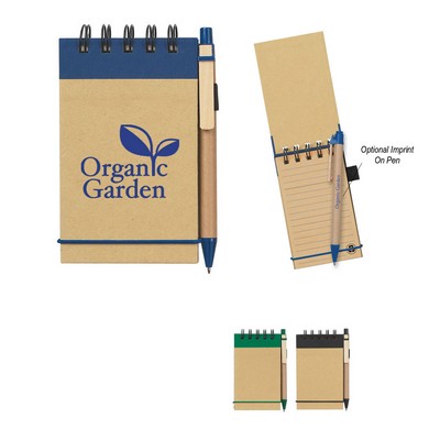 Eco-inspired Spiral Jotter & Pen