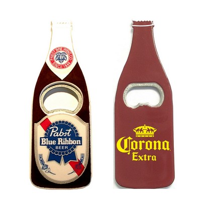 Beer Bottle Look Bottle Opener w/Magnet