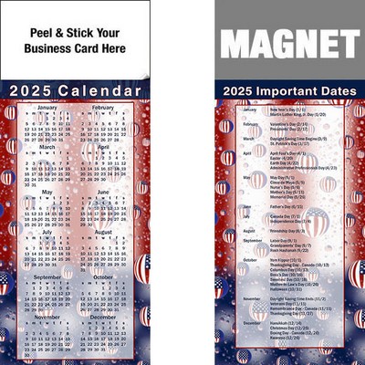 Peel & Stick Full Color Calendar Magnet (3 1/2"x8 1/2")